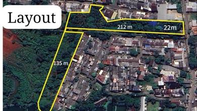 For Sale Tanah Eksklusif di Bojong Sari, Depok, LT 9760m²