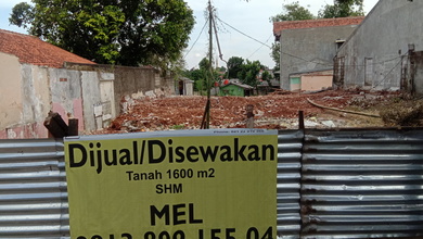 Tanah Elit Dijual di Pancoran Mas, Depok, Harga 24 Miliar